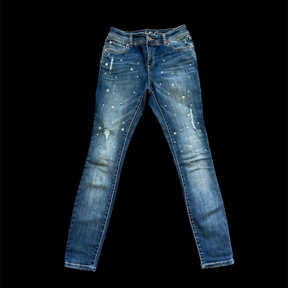 Price drop‼️⬇️INC International Concepts Women's Embellished Blue Skinny Jeans